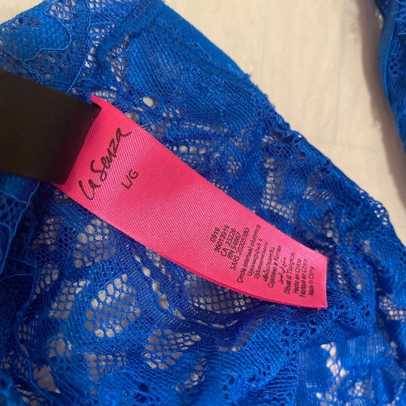 LA SENZA Blue Lace BRA and PANTY set - Picture 6 of 6